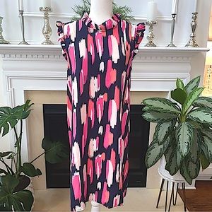 Mary Square Michelle Navy Dress Medium NWT